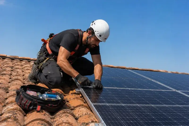 Maintenance et monitoring de panneaux solaires à Peillac